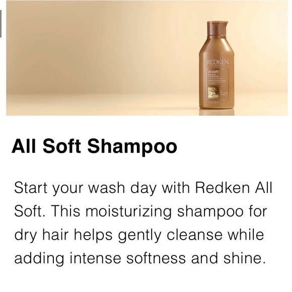 NEW Redken All Soft Shampoo & Conditioner 10.1OZ 100% Authentic SET of 2 - Picture 5 of 7